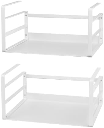 Nxconsu Under Shelf Basket 2 Pack, Cabinet Storage Organizer, 11" White