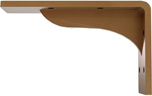 Ekena Millwork BKTM02X06X03EBHGO Steel Bracket Embrey, 2" W x 6" D x 3 3/4" H, Hammered Gold