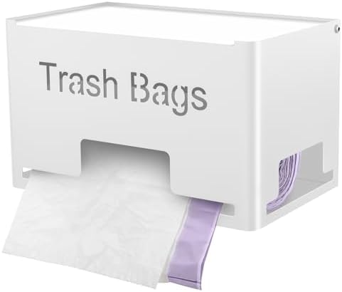 STWWO Extra Large Trash Bag Holder, Garbage Bag Dispenser Holder, White