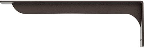 Ekena Millwork BKTM02X20X06EBHDB Steel Bracket Embrey, 2"W x 20"D x 6 1/2"H, Hammered Dark Bronze