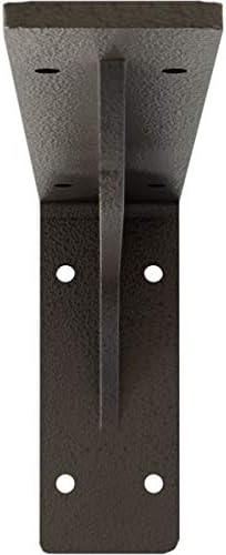 Ekena Millwork BKTM02X12X05EBHDB Steel Bracket Embrey, 2"W x 12"D x 5 1/4"H, Hammered Dark Bronze