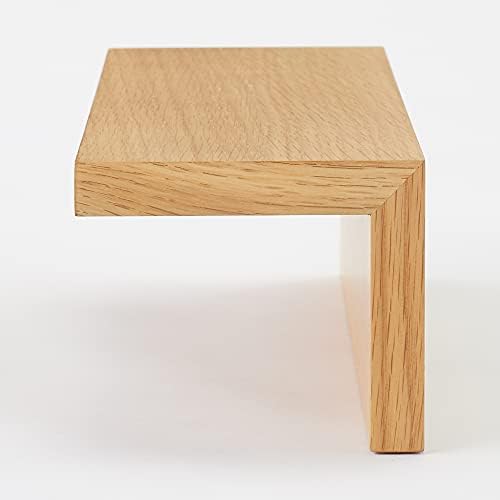 MUJI 44504994 Wall Mounted Furniture Shelf, Oak Wood, Width 17.3 x Depth 4.7 x Height 3.9 inches (44 x 12 x 10 cm)