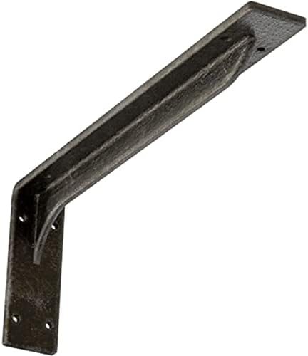 2" W x 16" D x 6 1/2" H Embrey Steel Bracket, Antiqued Warm Silver