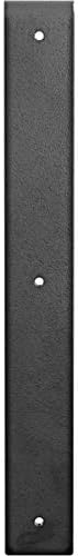 Ekena Millwork BKTM02X16X16HAHSV 2 inch W x 16 inch D x 16 inch H Hamilton Steel Bracket, Hammered Silver