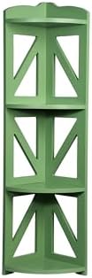 Corner Shelf Stand, Corner Bookshelf, Small Corner Shelves by Natural Wood, Plant Stand, Corner Bookcase for Living Room