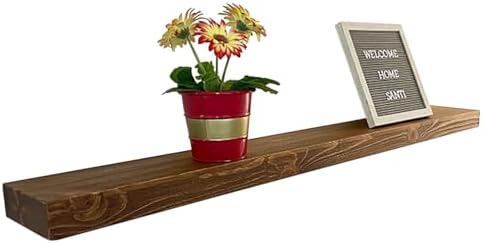 joelsantiques 42 Inch Wooden Floating Shelves for Wall -42x6x2 in -Made of Natural Wood - Long Heavy Duty Rustic Wall Sh