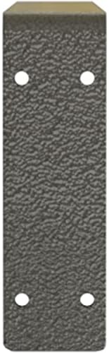 Ekena Millwork BKTM02X20X06EBHGY Steel Bracket Embrey, 2"W x 20"D x 6 1/2"H, Hammered Gray