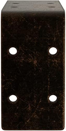 Ekena Millwork BKTM02X06X03EBABZ Steel Bracket Embrey, 2" W x 6" D x 3 3/4" H, Antiqued Bronze