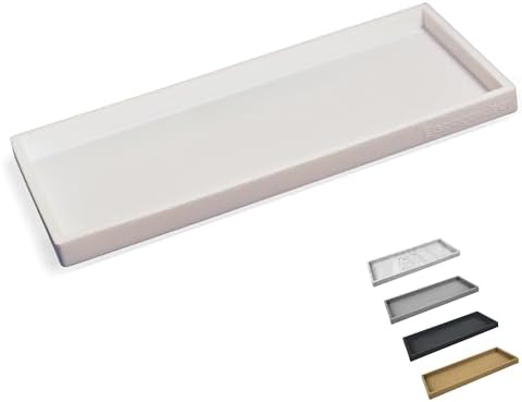Spacewiser Silicone Countertop & Vanity Tray – 11.7” Bathroom Counter Tray