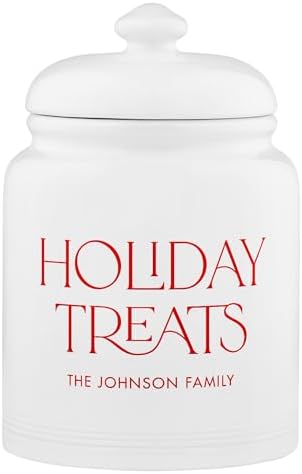 Let's Make Memories Personalized Cookie Jar - For Bakers - Kitchenware - Ceramic - Airtight Lid - Holiday Treats - Chris