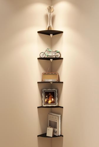 Corner Shelf, 3.0mm Aluminum Alloy Corner Shelf wall Mounted, for Offices, Bedrooms, Kitchens, Bathrooms, Dorm Rooms and