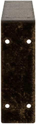 2" W x 20" D x 6 1/2" H Embrey Steel Bracket, Antiqued Brass