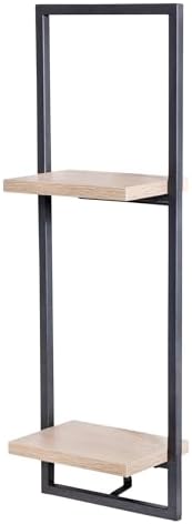 Honey Can Do Double Floating Wall Shelf SHF-08572 Natural
