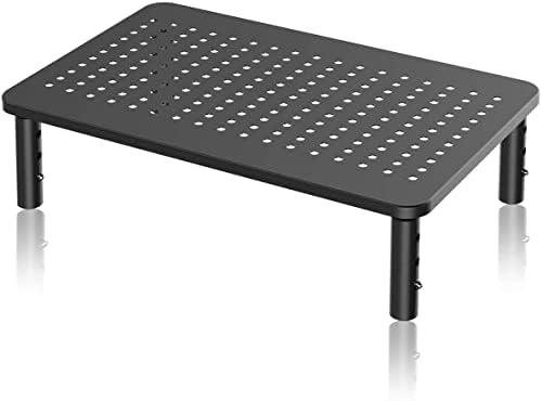 suptek Computer Monitor Stand Riser,Monitor Riser for Laptop, Printer, Notebook and All Flat Screen TV Display with Vent