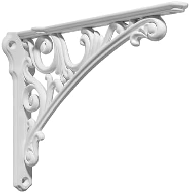 Khtumeware Shelf Bracket 6 Inch, Decorative Brackets for Shelving, Heavy Duty Vintage Ornate Shelf Bracket, Hardware Inc