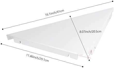 evron Corner Shelf Wall Mount, Acrylic Corner Shelves for Bathroom & Kitchen, Living Room, Space-Saving Wall Mounted Cor