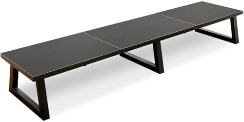 TEAMIX 42 inch Large Dual Monitor Riser, Desk Organizer Stand for TV Laptop