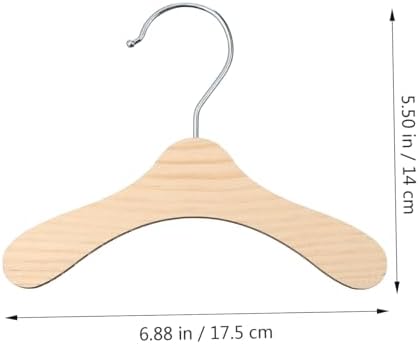 Dog Clothes Hangers- Wooden Pet Clothes Hangers Small Clothing Holder Pets Clothes Organizer for Puppy Clothes Storage