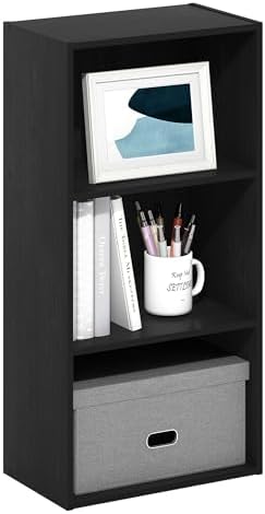 3-Tier Bookshelf, Cube Bookcase, Book Shelf, Cube Storage Organizer with Open Shelf, 9.3 x 16 x 31.4, for Home Office, L