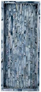 PEMAR Blue Mother of Pearl Tray Set of 2 – Handcrafted Decorative Vanity & Countertop Organizer for Bathroom, Entryway, 