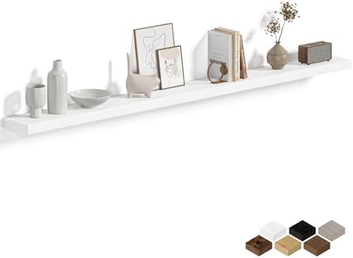 Fun Memories Floating Shelves for Wall 72 Inch, Set of 1 – Wall-Mounted Storage & Display Shelf with Invisible Bracket, 