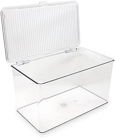 Isaac Jacobs Large Stackable Organizer Bin (10.75” x 6.5” x 6.1”)