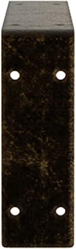 2" W x 14" D x 5 1/4" H Embrey Steel Bracket, Antiqued Brass