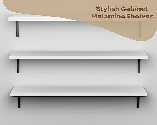 Cabinet Shelf Melamine 3/4'', Custom, Cut to Size. (18'' Depth, 13'' Length)