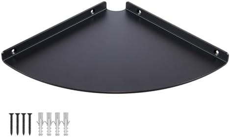 Corner Shelf, 3.0mm Aluminum Alloy Corner Shelf wall Mounted, for Offices, Bedrooms, Kitchens, Bathrooms, Dorm Rooms and