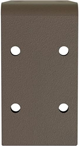 Ekena Millwork BKTM02X06X03EBHBR Steel Bracket Embrey, 2" W x 6" D x 3 3/4" H, Hammered Brown
