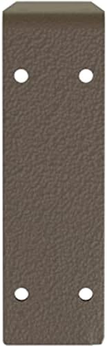 Ekena Millwork BKTM02X18X06EBHBR Steel Bracket Embrey, 2"W x 18"D x 6 1/2"H, Hammered Brown