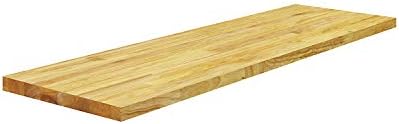 BenchPro Floating Shelf Wall Mounted Solid Butcherblock Shelf 12" Depth x 48" Length x 1" Thick Highest Grade Lumber - N