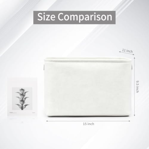 Bagnizer Storage Bins Large Fabric Storage Baskets for Shelves 3 Pack, Decorative Linen Closet Baskets with Handles for 
