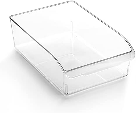 BINO | Plastic Storage Bins, Medium | THE CURVE COLLECTION | Multi-Use Organizer Bins | Storage Containers Kitchen, Pant