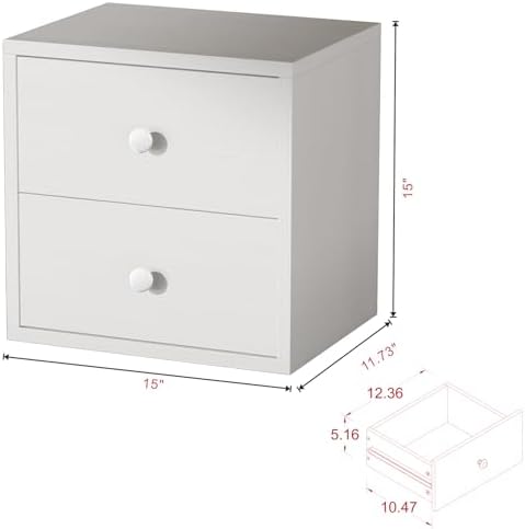 FUSUNBAO Magic DIY Cube Storage Organizer Stackable Cubes for Home Books Clothes Toy-Modular Cubby Storage System-Office