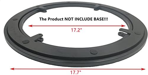 Icasa Lazy Susan,18 Inch Plastic Rotating Turntable Hardware Bearing Swivel with Steel Ball Bearings,ABS+PC Material,66 