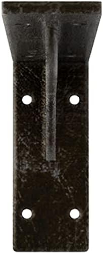 Ekena Millwork BKTM02X12X05EBAWS Steel Bracket Embrey, 2" W x 12" D x 5 1/4" H, Antiqued Warm Silver