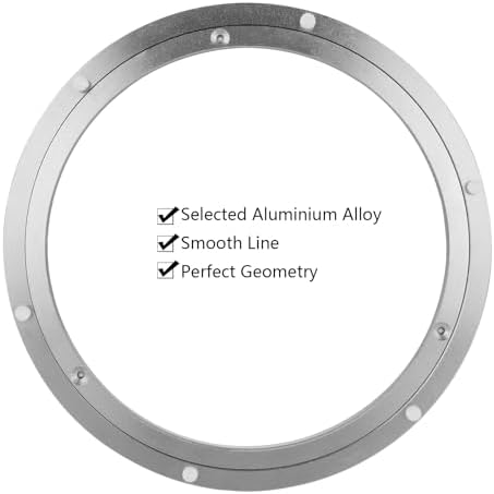 Acrux7 2 Pack 12 Inch Lazy Susan Hardware, Heavy Duty Lazy Susan Turntable Bearing Aluminum Swivel Plate, Metal Rotating