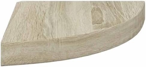 vidaXL Floating Corner Shelves 4 pcs Oak 9.8"x9.8"x1.5" MDF