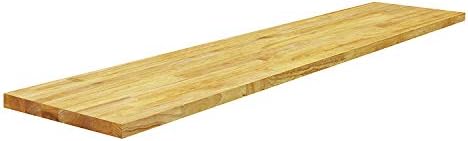 BenchPro Floating Shelf Wall Mounted Solid Butcherblock Shelf 12" Depth x 60" Length x 1" Thick Highest Grade Lumber - N