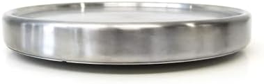 RSVP International Endurance Tool Crock Turntable Lazy Susan, Stainless Steel, 8.25" | Organize Spices & Small Bottles |