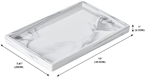 Ceramic Vanity Bathroom Tray Marble Tray Large