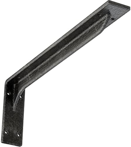 2" W x 18" D x 6 1/2" H Embrey Steel Bracket, Antiqued Silver