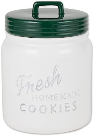 DII Kitchen Accessories Collection Ceramics, Cookie Jar, Green