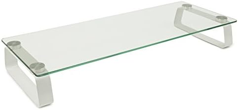 Mount-It! Glass Monitor & Laptop Riser Stand, 22", 44 lbs