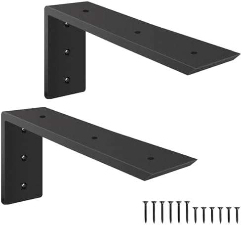 Countertop Support Brackets, Heavy Duty L Shelf Bracket 12'' x 6'' x2.5'' for Granite, Holds up to 300 lbs, L Bracket fo