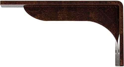 2" W x 8" D x 4 1/4" H Embrey Steel Bracket, Antiqued Copper
