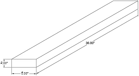 joelsantiques 36 inch Wooden Floating Shelves for Wall - 36x6x2 in