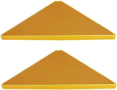 evron Corner Shelf Wall Mount, Acrylic Corner Shelves for Bathroom & Kitchen, Living Room, Space-Saving Wall Mounted Cor