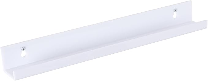 Sooyee 6 Pack Floating Shelves, 15 Inch Hanging Shelves for Wall Storage, Kids Room Decor, Display for Funko Pop, Toy, Record, Picture, Book, White